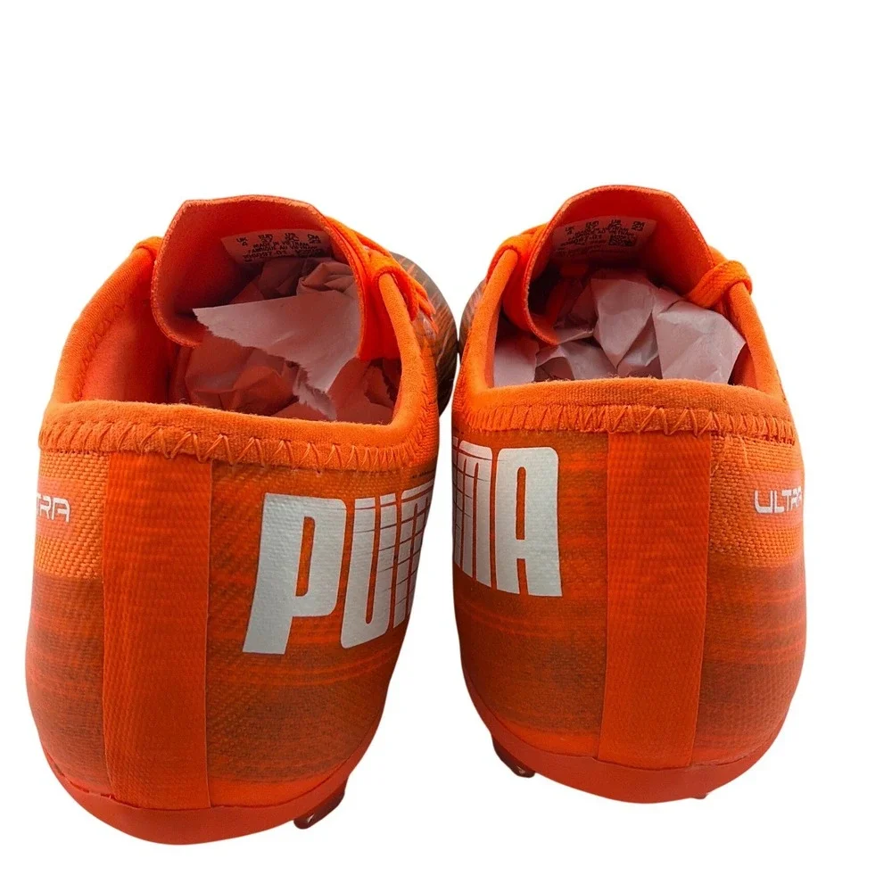 Puma Ultra 2.1 FG/AG Soccer Cleats Kids US Size 5C Orange New 106097-01 Athletic
